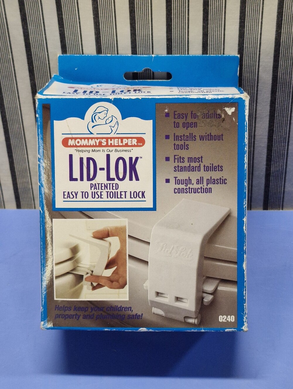 Mommy's Helper Lid-Lok Toilet Lock Model 0240 Child Safety New Open Box